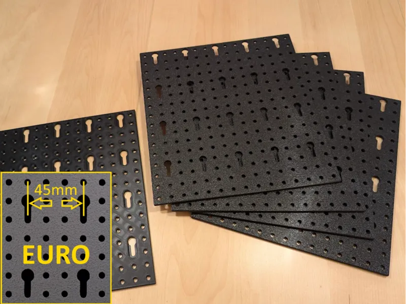 Euro-Lochwand Platten, 2 Größen, frei erweiterbar