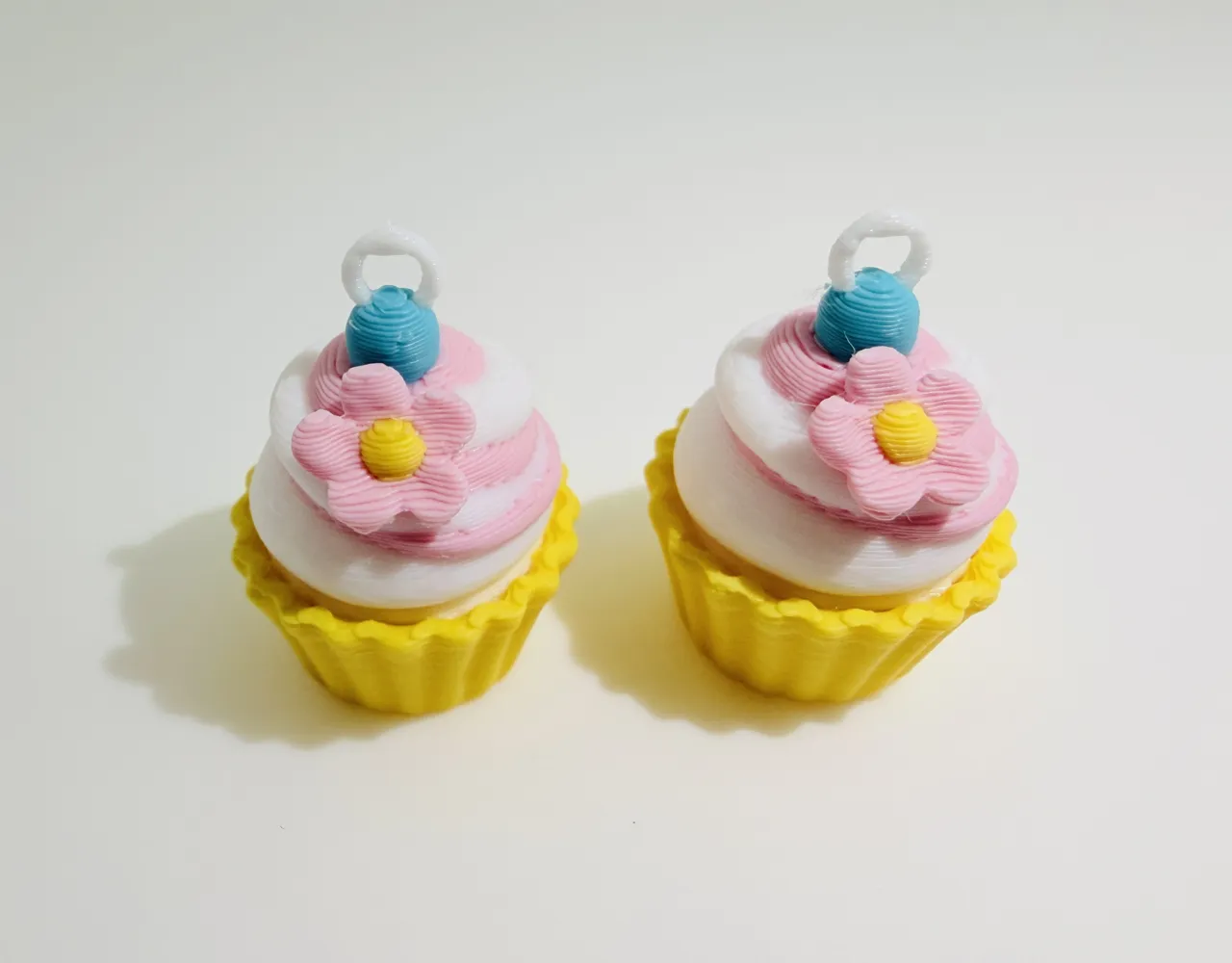 Cute Spring Cupcake Earrings (Multicolor) view 2