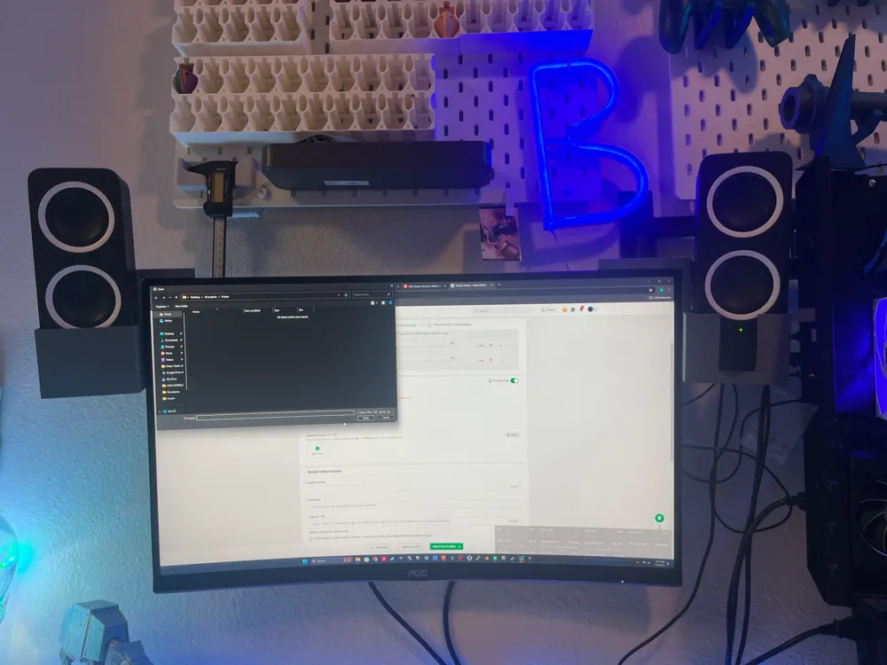 Logitech Z200 Speaker Mounts for Monitor by BlueBeam - MakerWorld