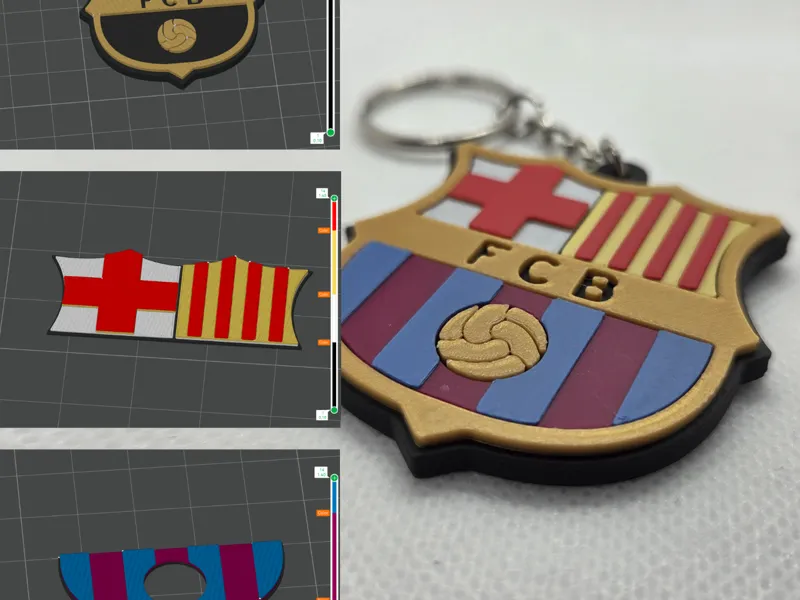 Llavero FC Barcelona – Multicolor Ensamblable