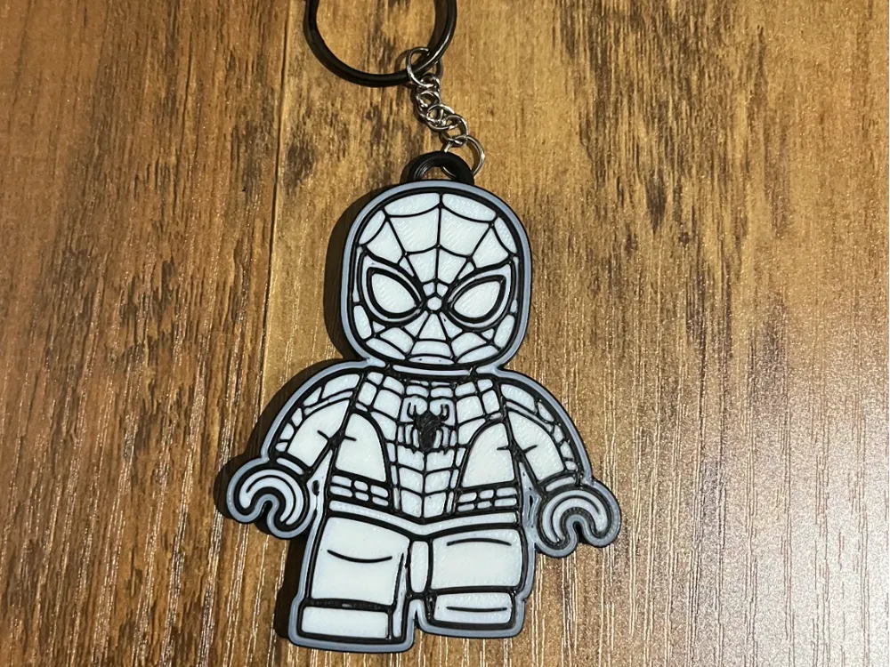 SpiderMan keychain - Free 3D Print Model - MakerWorld