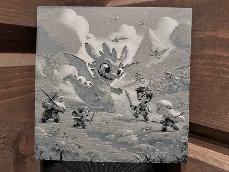 Dragon and Adventurers Wall Art