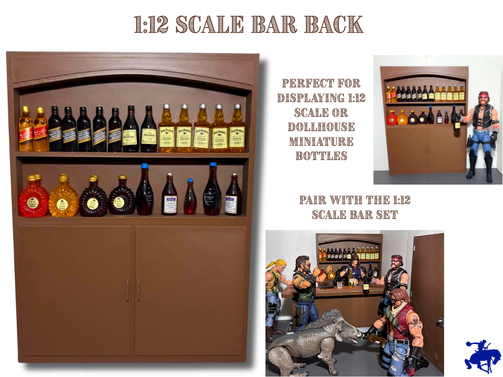 Bar Back for 1:12 Scale Action Figures