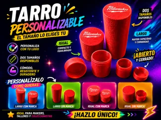 Tarro Milwaukee Cambia el tamaño a tus necesidades