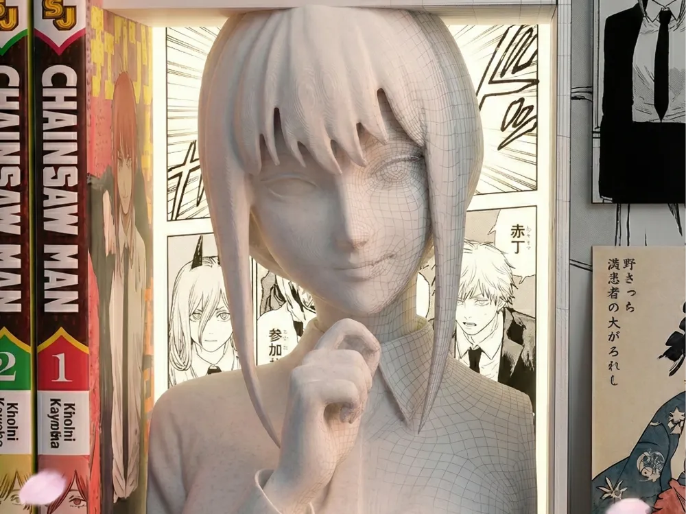 Makima Book Nook - Chainsaw Man - Libreria - Free 3D Print Model ...