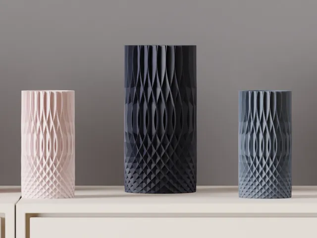 Modern Vase. Intricate Spiral Vase. Modern Decor
