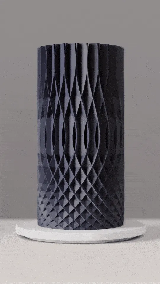 Modern Vase. Intricate Spiral Vase. Modern Decor view 2