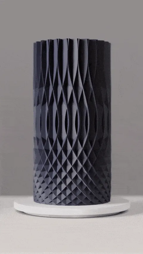 Modern Vase. Intricate Spiral Vase. Modern Decor view 2