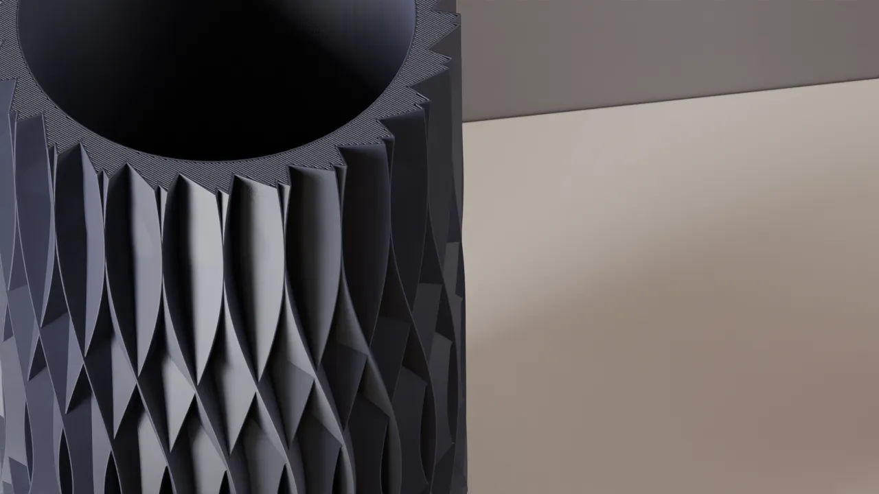 Modern Vase. Intricate Spiral Vase. Modern Decor view 4
