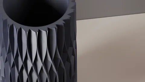 Modern Vase. Intricate Spiral Vase. Modern Decor view 4