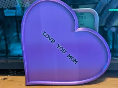 trinket holder-love you mom heart