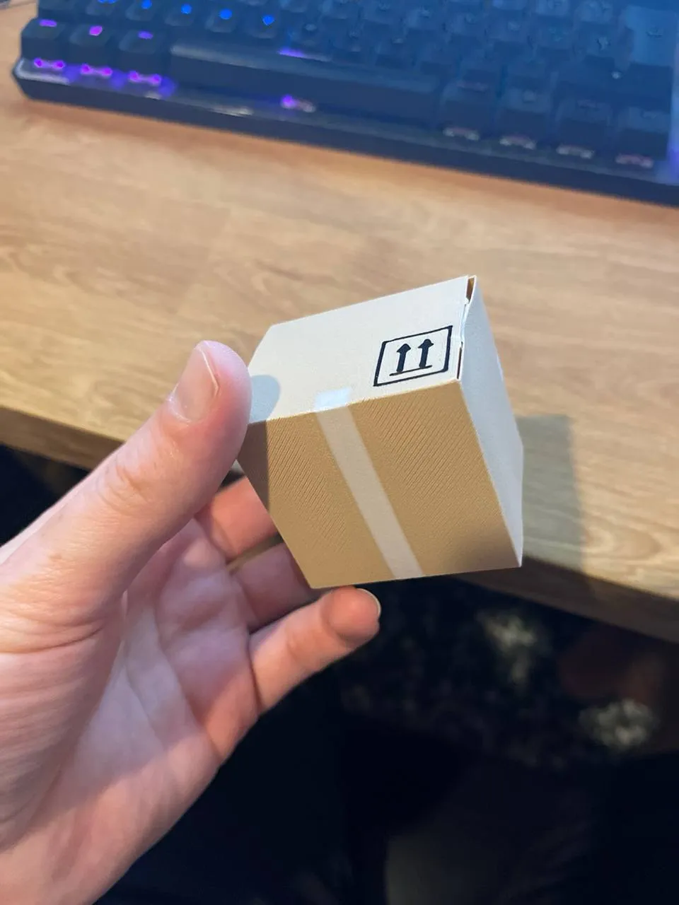 Printable Miniature Cardboard Box - Free 3D Print Model - MakerWorld
