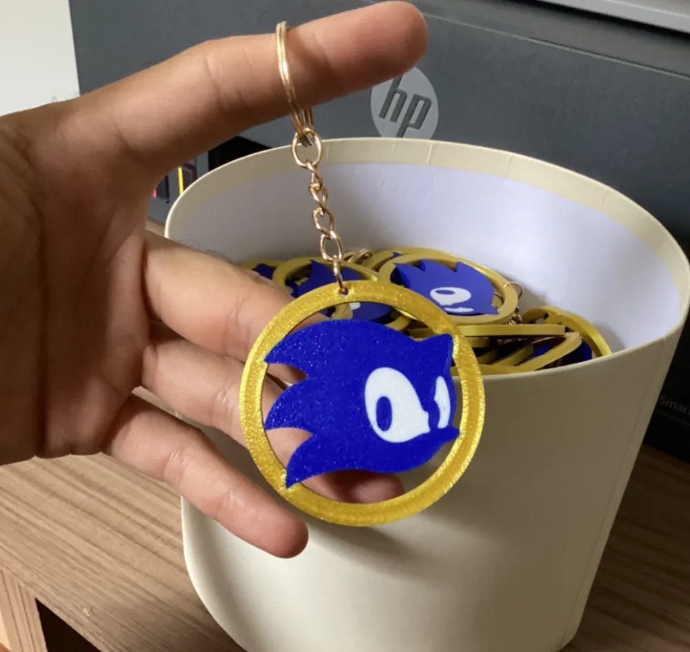 Sonic Keychain by Yan Camarotto - MakerWorld