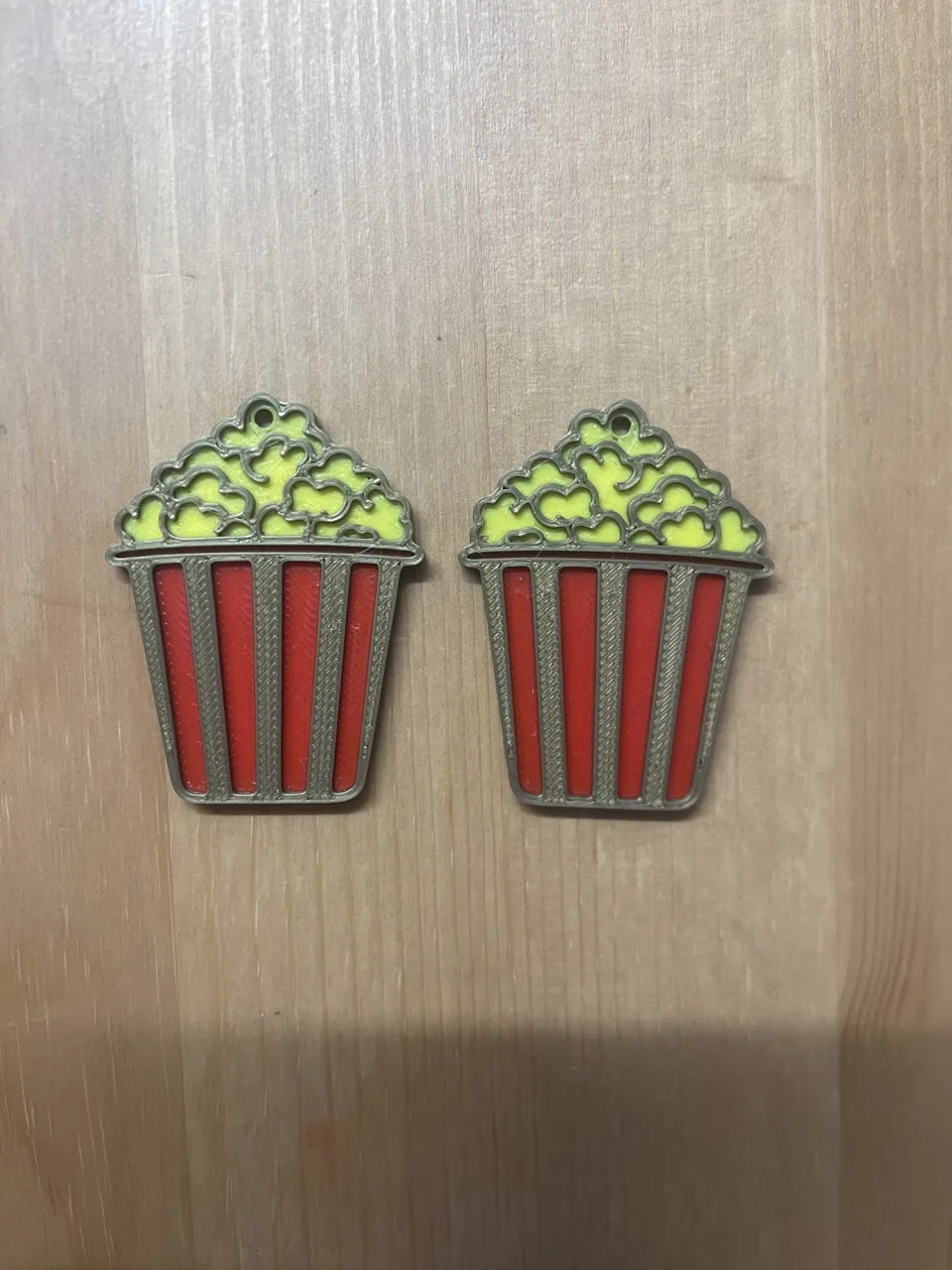 Popcorn Bucket Earrings view 2