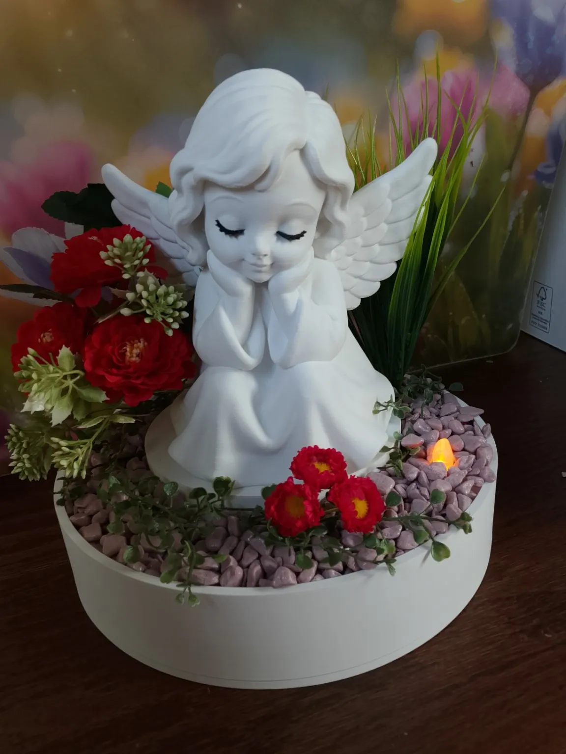 Angel Memorial Floral Display Base view 2