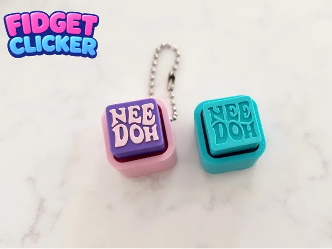 Needoh fidget clicker | compact | cube