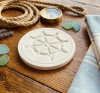 Captain's wheel coasters design (4 coasters)