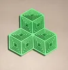 Three-cube - 0.2mm layer height, 2 walls, 15% infill