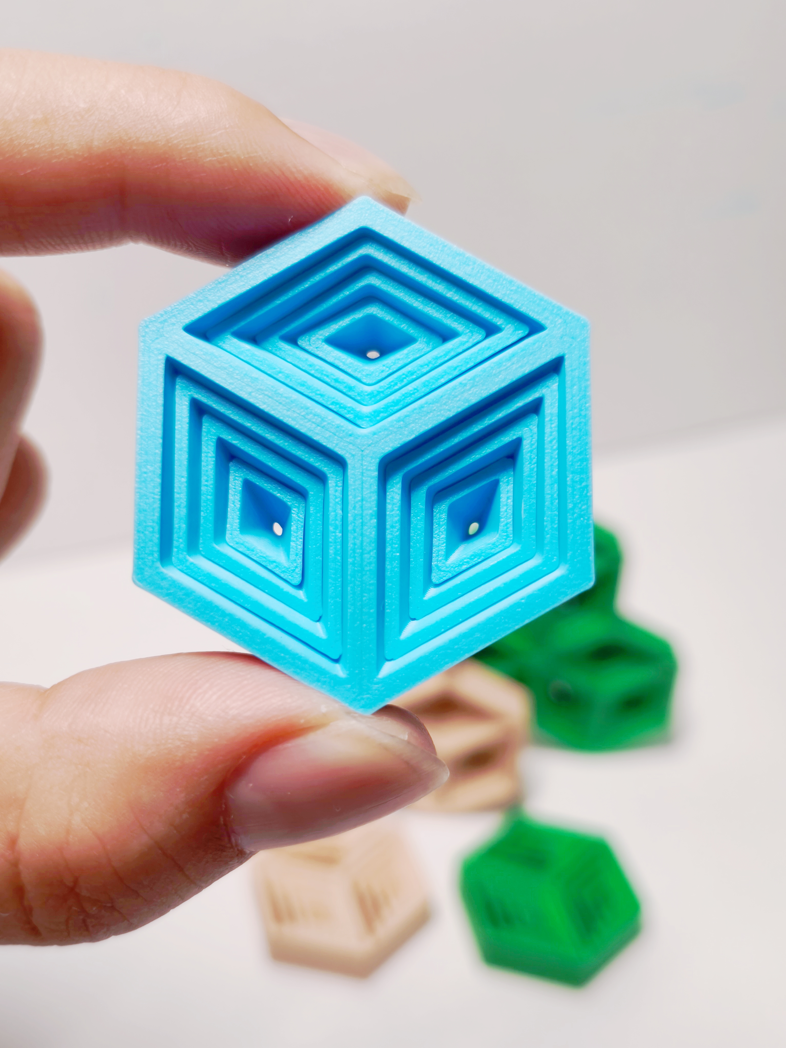 Miniatura 2 do modelo 3D 视觉立方体萝卜塔