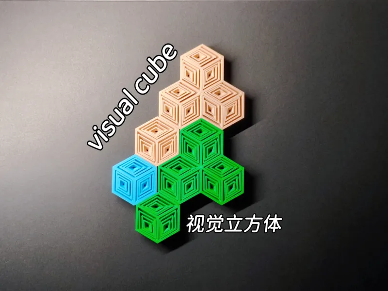 视觉立方体萝卜塔