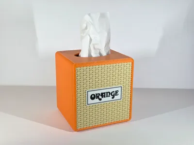 Orange Amp Inspired Small Tissue Box