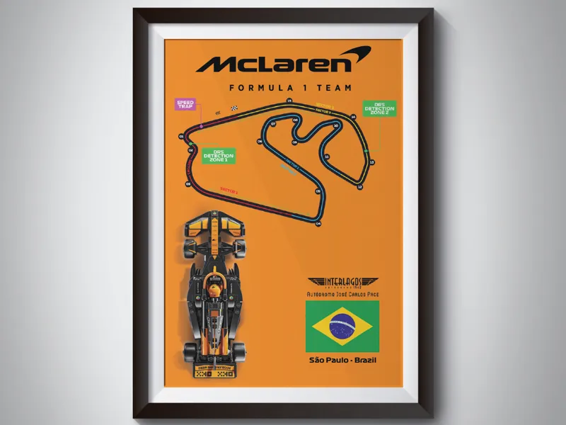 F1 Speed Champions Frame Mount + 3D Track