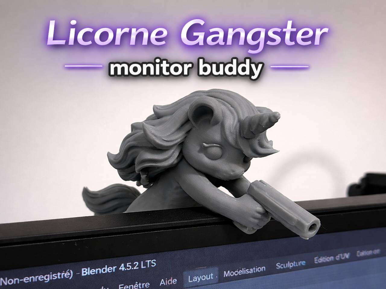 Copain moniteur Licorne gangster