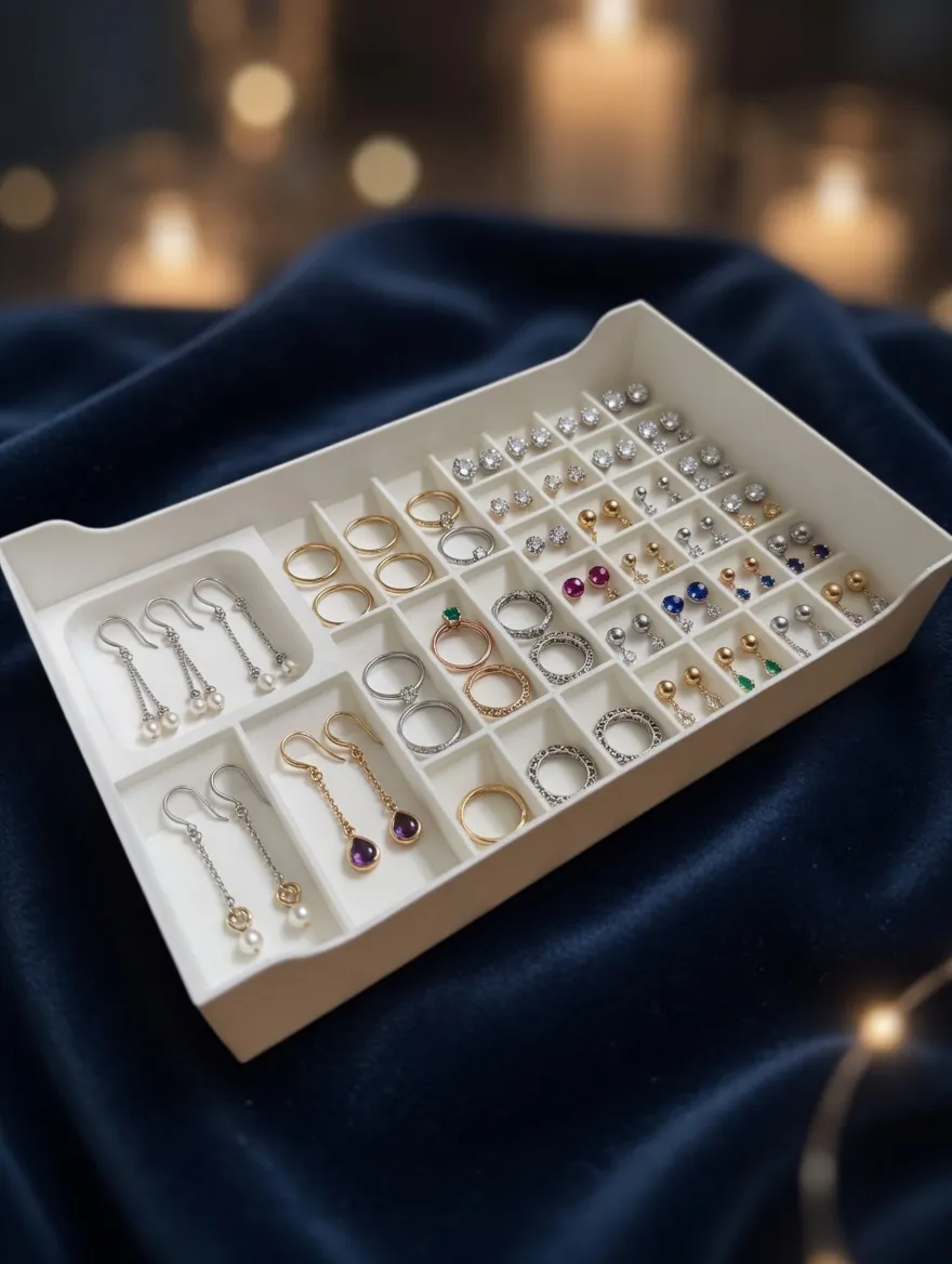 Jewelry Organizer Trays: Rings/Necklaces/Earrings view 2