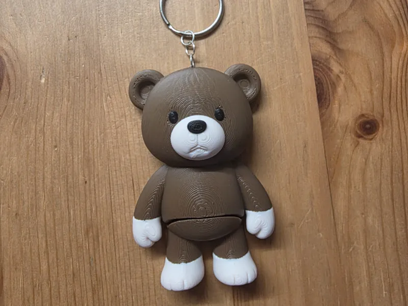 Flexi Teddy Bear Keyring