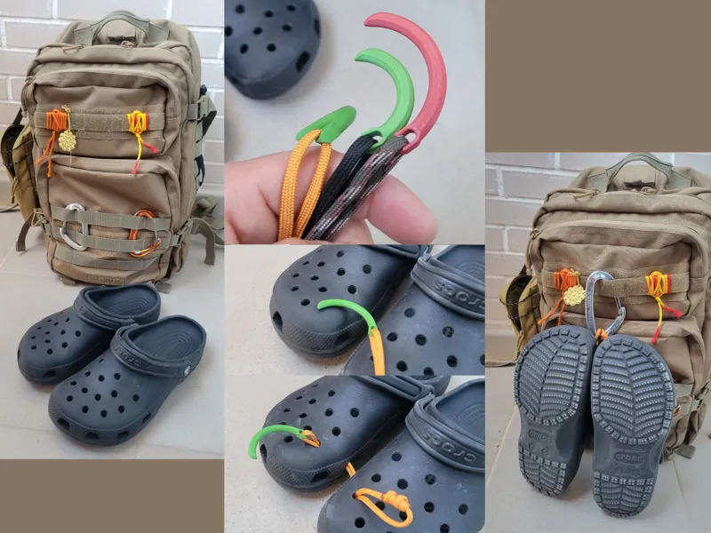Crocs clogs backpack carrier