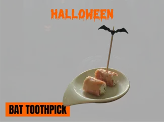 Bat toothpick decoration for Halloween