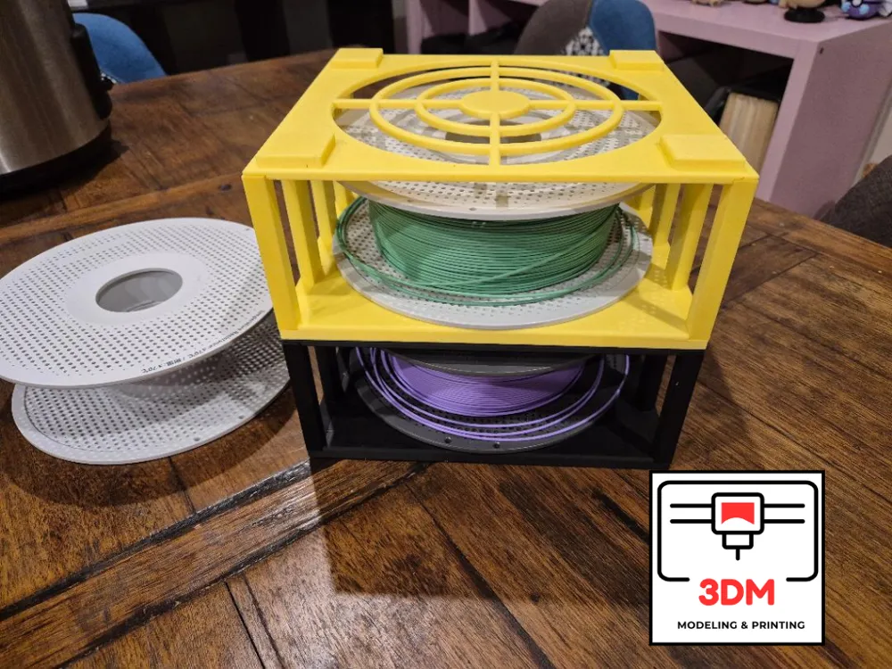 Filament Storage - Vertical Stacking by 3DM - MakerWorld