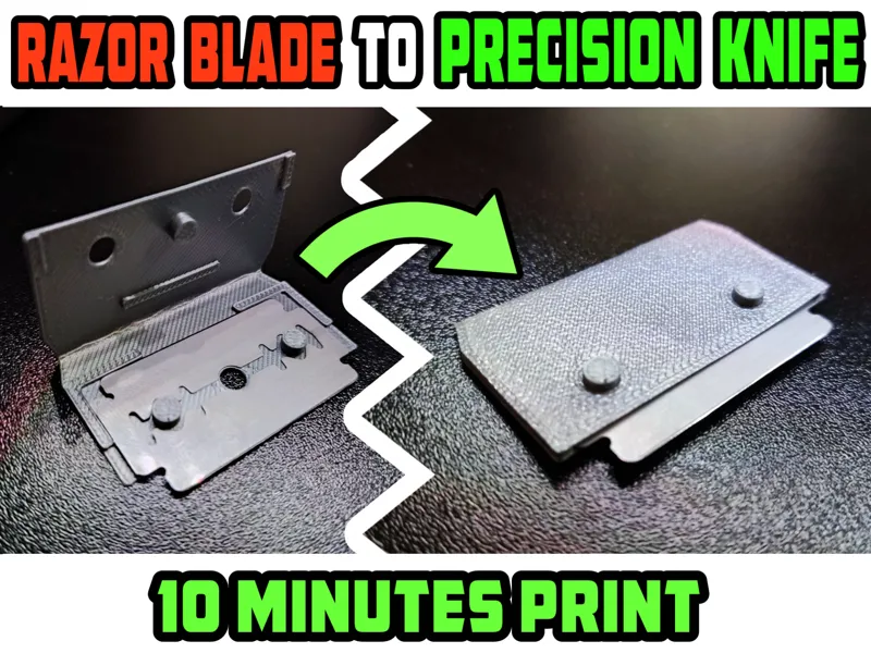 razor blade to precision knife - cutting tool