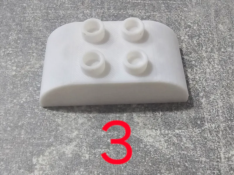 Klemmbaustein Duplo Stein 2x2 gebogen