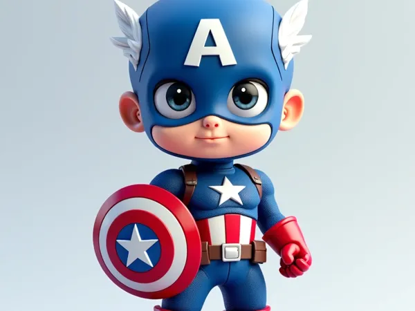 Captain Printmon (Captain America)