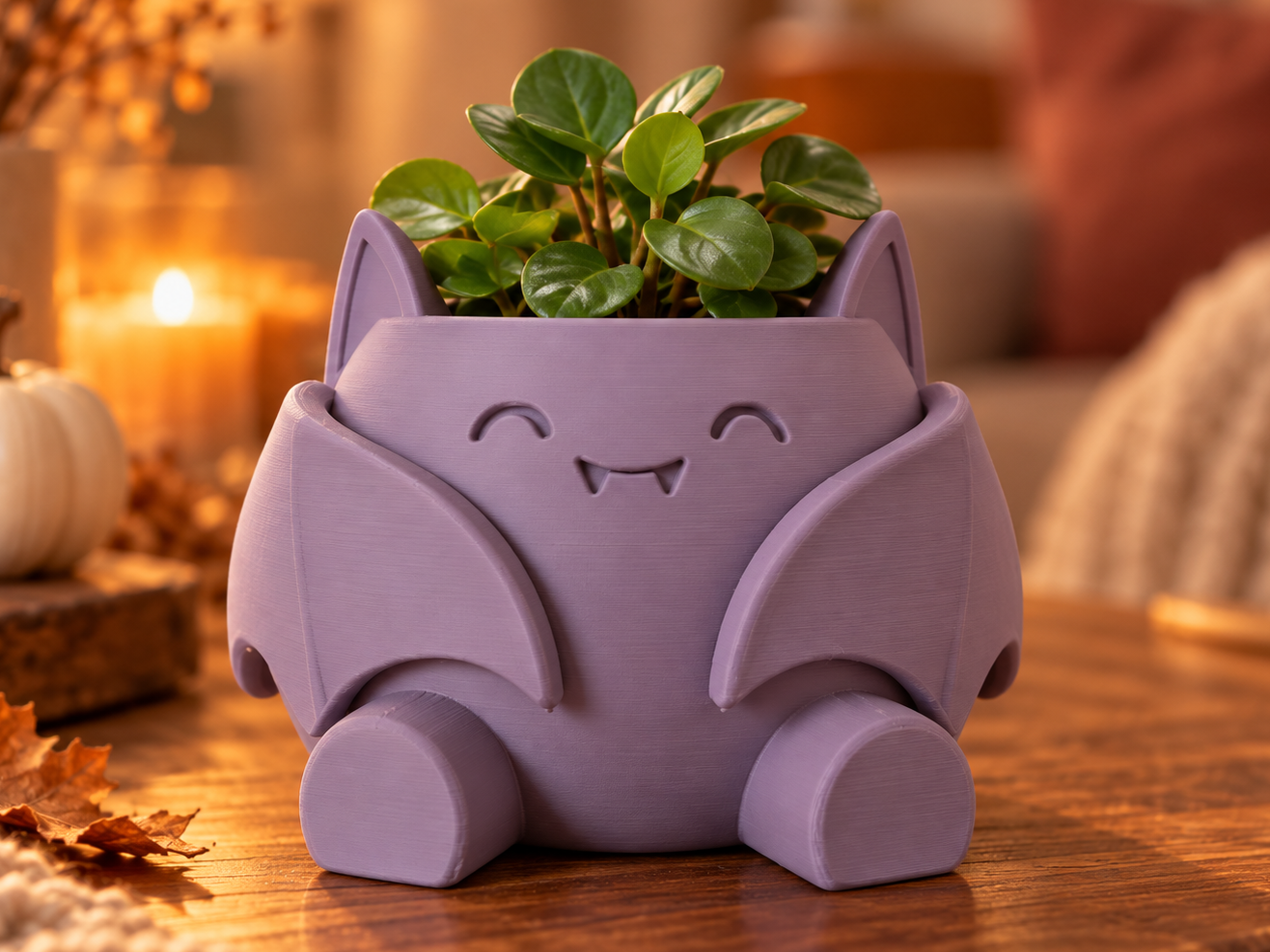 Bat Planter & Candy Bowl - Halloween Decor - 1
