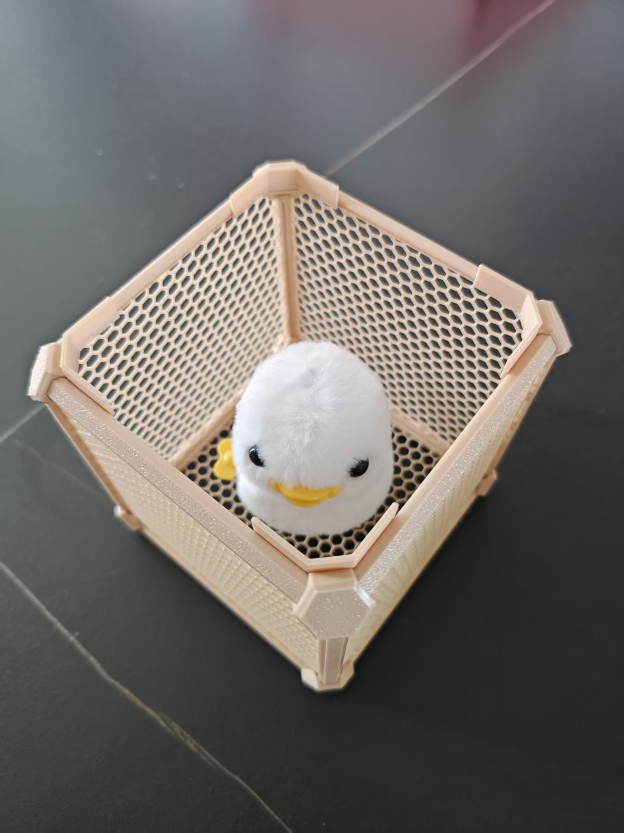 Miniatura 4 do modelo 3D 大号网面收纳盒（优化加强简单版）