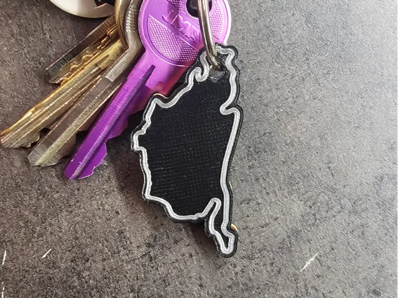 Nürburgring Nordschleife keychain (no AMS)