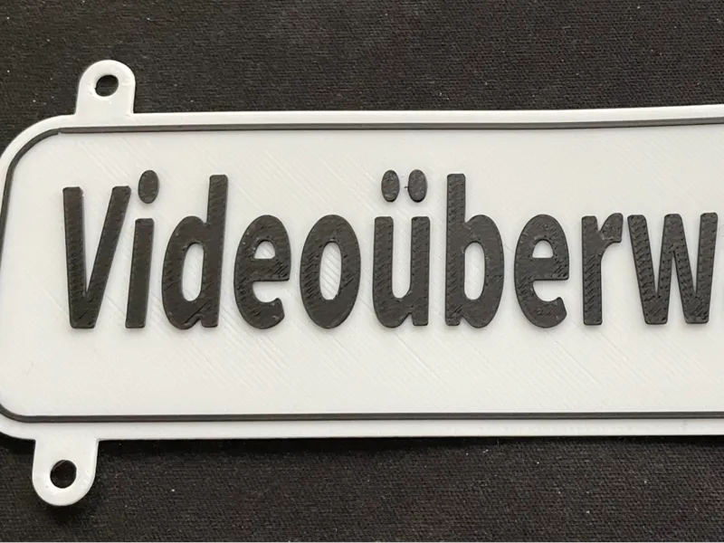 Hinweisschild Videoüberwacht (ohne AMS)