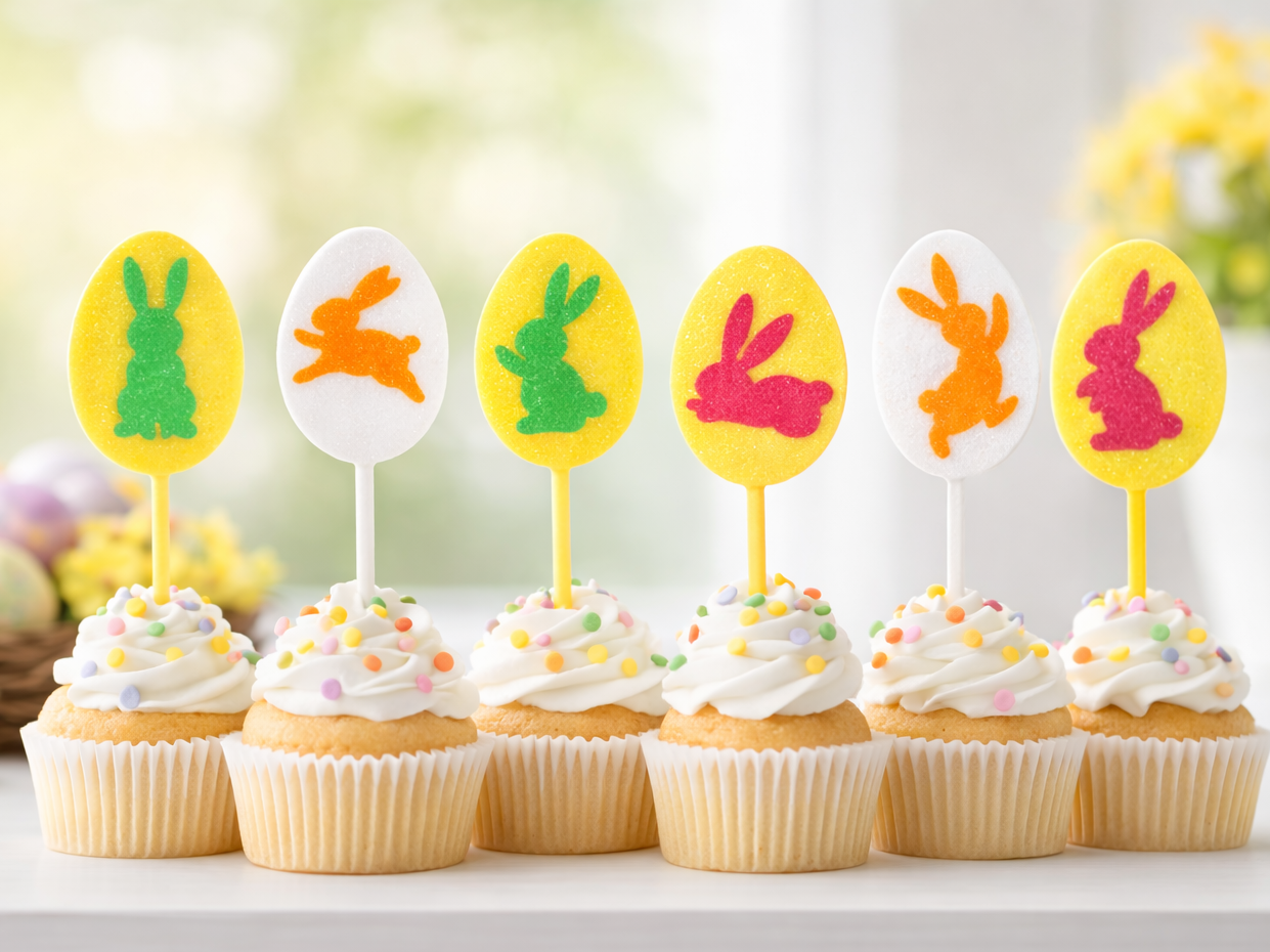Easter cupcake toppers