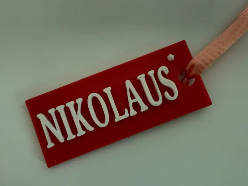 Nametag for the name Nikolaus