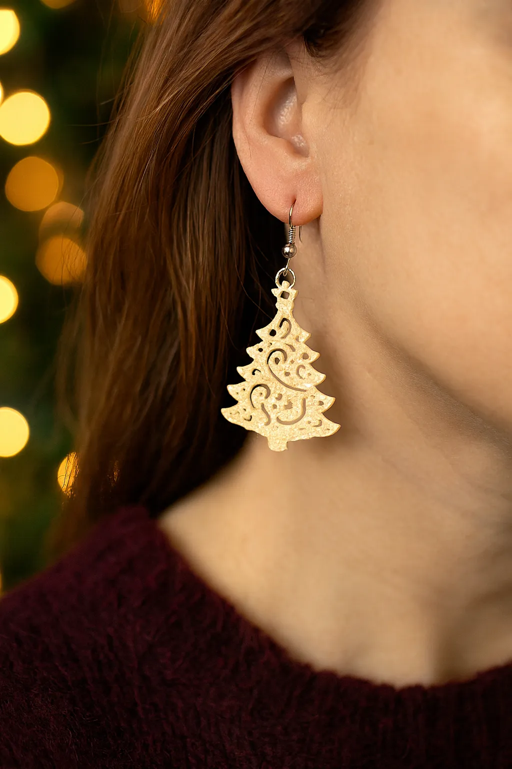 Christmas Tree Earring view 3