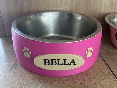Personalised Dog Bowl. Easy to Edit for any Bowl.