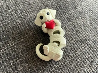 Cute Articulated Valentine Dog