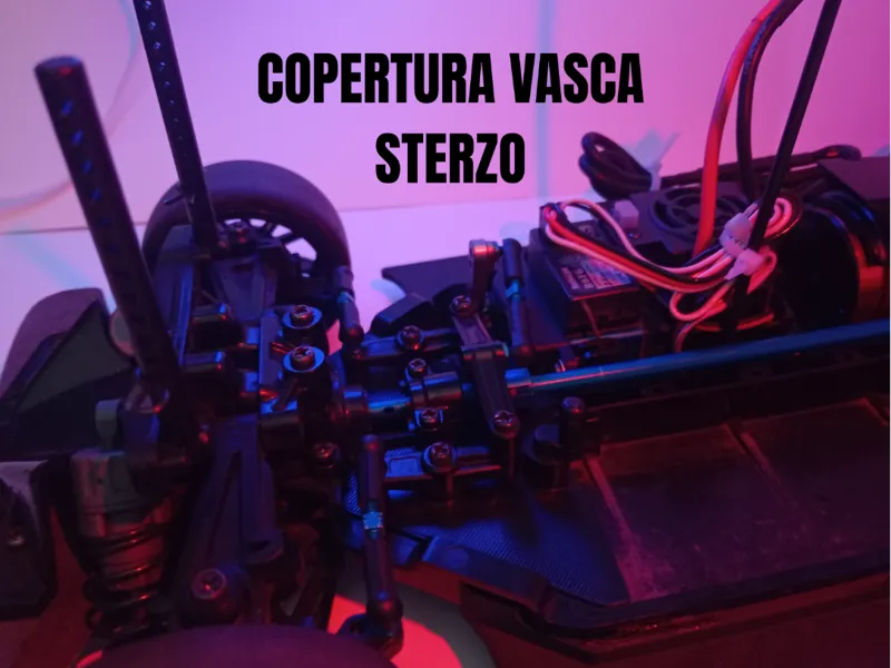 Copertura vasca sterzo Tamiya TT02 