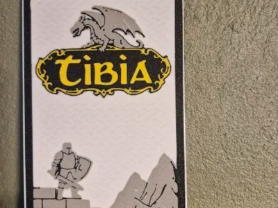 Tibia game Inspired Handmade Wall Art 
