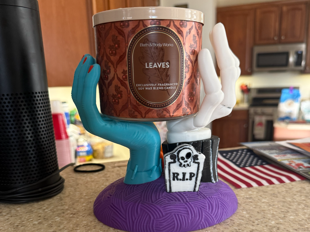 Nightmare Before Christmas 3 wick Candle Holder - 1