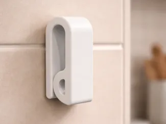 Simple Slide-In Towel Hanger | Tape or Screw Mount
