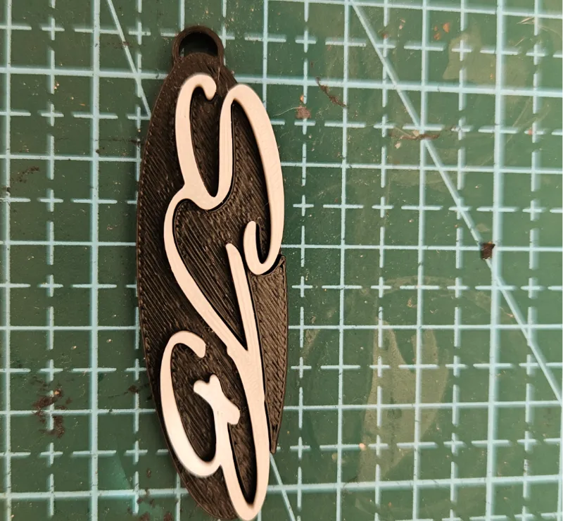 Custom Keyring Initials