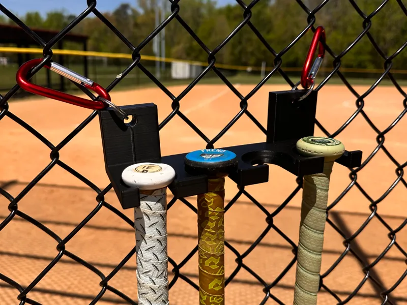Baseball/Softball Bat Holder - Fence Mount
